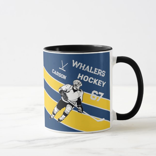 Personalisiert Hockey-Tasse Tasse (Rechts)