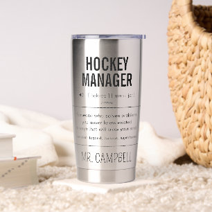 Personalisiert Hockey Team Manager Funny Thermobecher