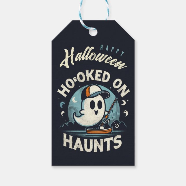 Personalisiert Hooked on Haunts-Geschenk-Tag Geschenkanhänger (Vorderseite)