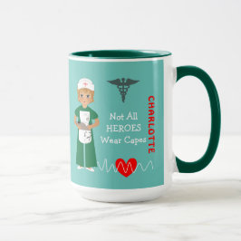 Personalisiert Hospital Nurse Vielen Dank Tasse