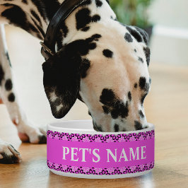 Personalisiert Hübsch in rosa Pet Bowles Napf