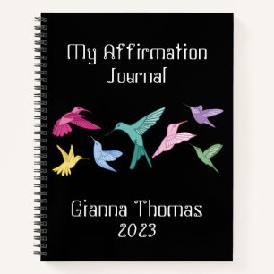 Personalisiert Hummingbird Journal Notizbuch
