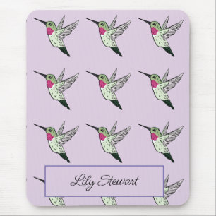 Personalisiert Hummingbird Lavender Mousepad