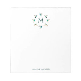 Personalisiert Hummingbird Notepad Notizblock