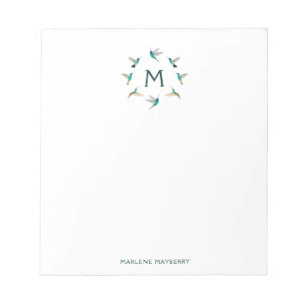 Personalisiert Hummingbird Notepad Notizblock