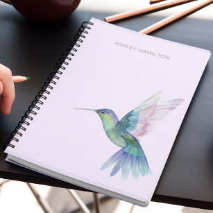 Personalisiert Hummingbird Wasserfarbe Notizblock