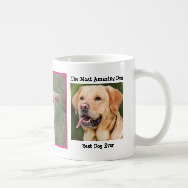 Personalisiert Hunde Foto - Bester Hund je Kaffeetasse (Rechts)