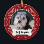 Personalisiert Hunde Foto Rahmen - SINGLE-SIED Keramik Ornament<br><div class="desc">Wenn Sie Ihr Bild hochladen und es nicht passt,  klicken Sie auf die Schaltfläche DIESES ANMELDEN. Es mag etwas Geduld erfordern,  aber man kann sich bewegen und sein Foto verkleinern. Sie können den Typ auch ändern und verschieben!</div>