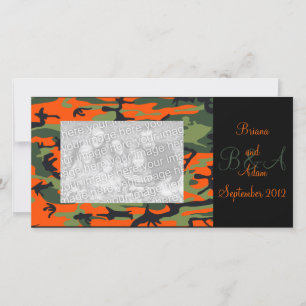 Personalisiert Hunter Orange Camouflage Frame Foto