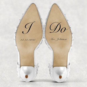 Personalisiert I do Bride Wedding Shoes Decal Aufkleber