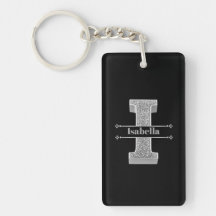 Personalisiert I Initial Silver Monogram Your Name