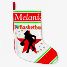 PERSONALISIERT I LIEBE BASKETBALL CHRISTMAS STRUMP
