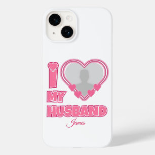 Personalisiert I Liebe Mein Ehemann - Foto und Nam Case-Mate iPhone 14 Hülle