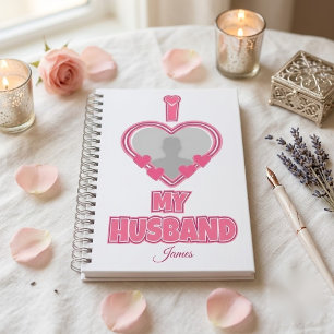 Personalisiert I Liebe Mein Ehemann - Foto und Nam Notizbuch