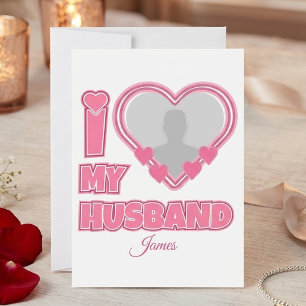 Personalisiert I Liebe Mein Ehemann - Foto und Nam Save The Date
