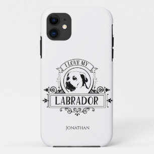 Personalisiert I Liebe mein Labrador Case-Mate iPhone Hülle