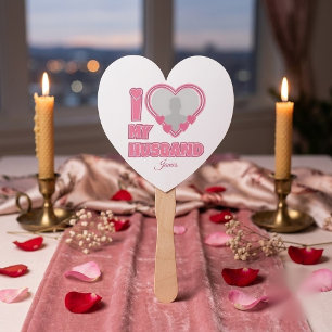 Personalisiert I Liebe Meine Ehefrau - Name und Fo Fächer