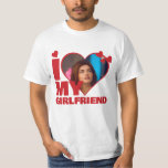 Personalisiert I Liebe My - Foto Herz T-Shirt<br><div class="desc">Custom Personalisiert One Of A Kind Foto Heart Shirts von Ricaso - Liebe Herz Foto Template Design .. einfach fügen Sie Ihr eigenes Foto zu diesem großen maßgeschneiderten T - Shirt mit fett I LIEBE MY (fügen Sie Ihren eigenen Text oder verlassen, wie es ist) einfach zu personalisieren .. anpassbare...</div>