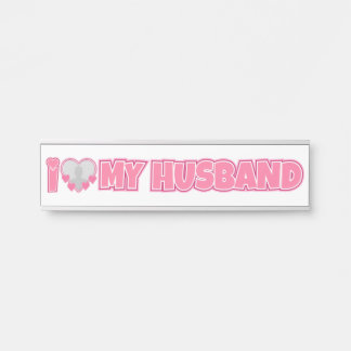 Personalisiert I Liebe My Husband - Add Husband Fo Türschild