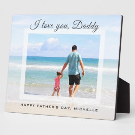 Personalisiert I Liebe Sie Daddy Custom Foto Fotoplatte
