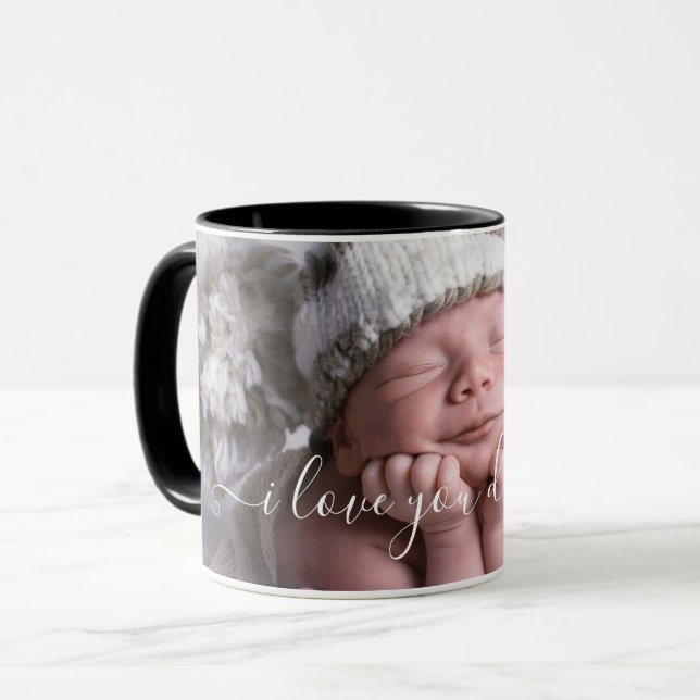 Personalisiert I Liebe Sie Vater Fotovorlage Tasse (Vorderseite Links)