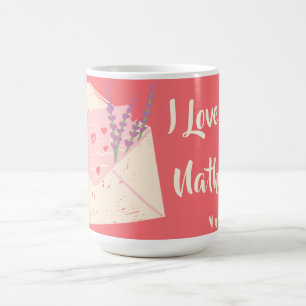 Personalisiert I Liebe You Letter Valentinstag Tas Kaffeetasse
