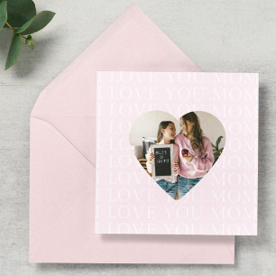 Personalisiert I Liebe You Mama Foto Herz