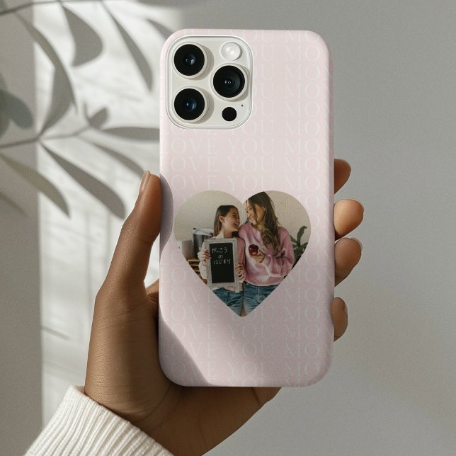 Personalisiert I Liebe You Mama Foto Herz Case-Mate iPhone Hülle (Von Creator hochgeladen)