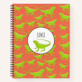 Personalisiert Iguana Lizard Pattern Notizbuch