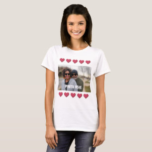 Personalisiert IHR FOTO Herz T-Shirt