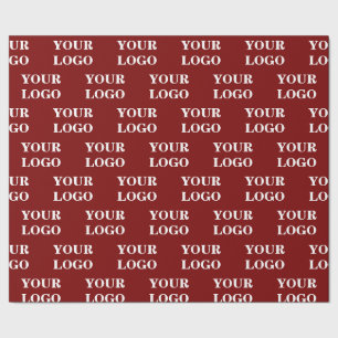 Personalisiert Ihr Logo Name Stilvoll Modern Minim Geschenkpapier