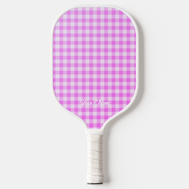 Personalisiert Ihr Name Barbie Pattern Pickleball Schläger (Vorderseite)
