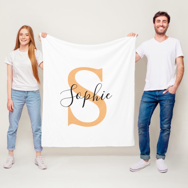 Personalisiert Ihr Name, Benutzerdefinierter Name, Fleecedecke (Beispiel)
