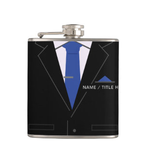 Personalisiert Ihr Name Flask Funny Business-Gesch Flachmann