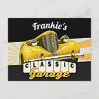 Personalisiert | Ihr Name | Garage für klassische
