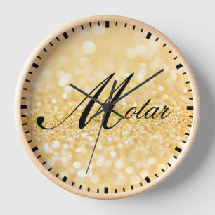 Personalisiert Ihr Name Golden Stil Uhr