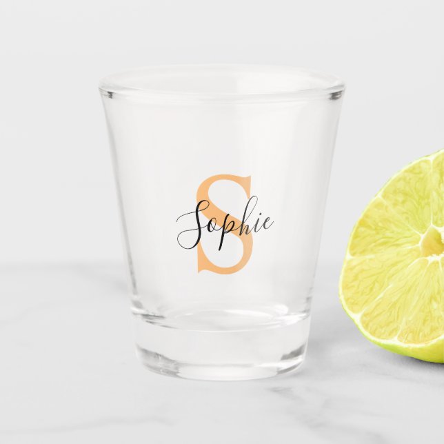 Personalisiert Ihr Name, Individuelle Name, Geburt Schnapsglas (Vorderseite)