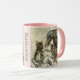 Personalisiert Ihr Name Vintag Crow Mice Rackham Tasse