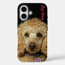 Personalisiert Ihr Poodle Dog Foto & Name iPhone 16 Hülle