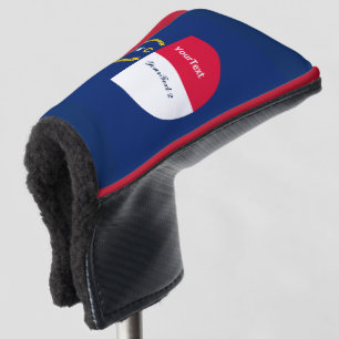 Personalisiert Ihr Text North Carolina Staatsflagg Golf Headcover