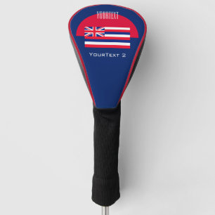 Personalisiert Ihre Text-Hawaii-Staats-Flagge auf Golf Headcover