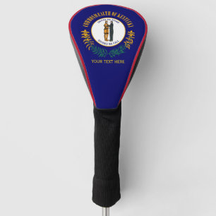 Personalisiert Ihre Text-Kentucky-Staats-Flagge Golf Headcover