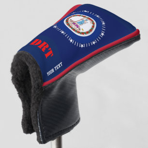 Personalisiert Ihre Text-Virginia-Staats-Flagge Golf Headcover