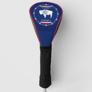 Personalisiert Ihre Wyoming-Staats-Flagge auf a Golf Headcover