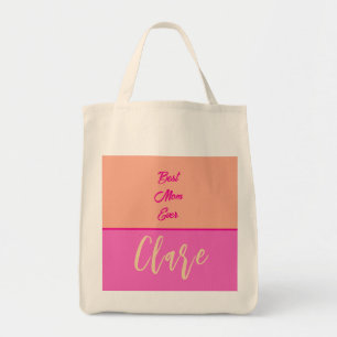 Personalisiert Ihren Mami PINK AND ROSE Tragetasche
