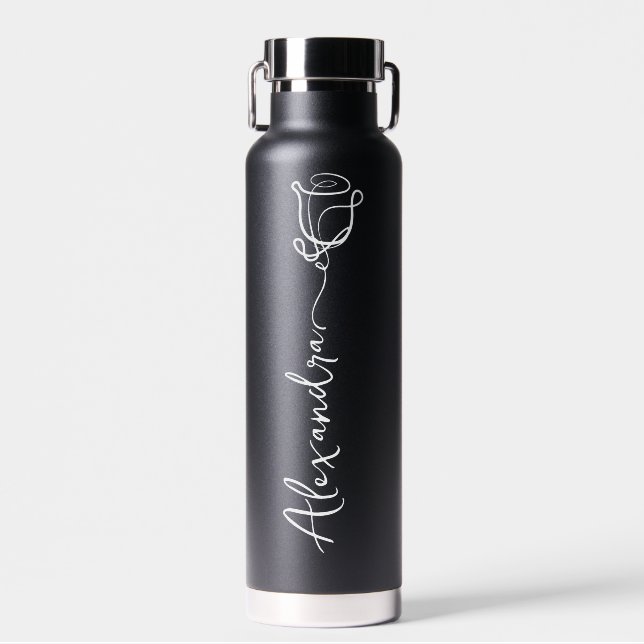 Personalisiert Ihren Namen Elegante Flasche Wasser (Vorne)