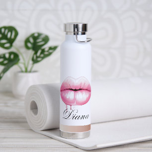 Personalisiert Ihren Namen Lippen Wasserflasche Trinkflasche