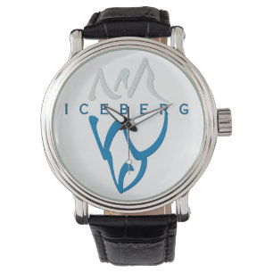 Personalisiert Inspiration Blue Abstrakt Iceberg Armbanduhr