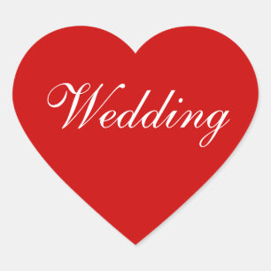 Personalisiert Invites Balloon Red Herz-Aufkleber