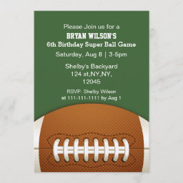 Personalisiert Invites Sports Party Fußball Thema Einladung